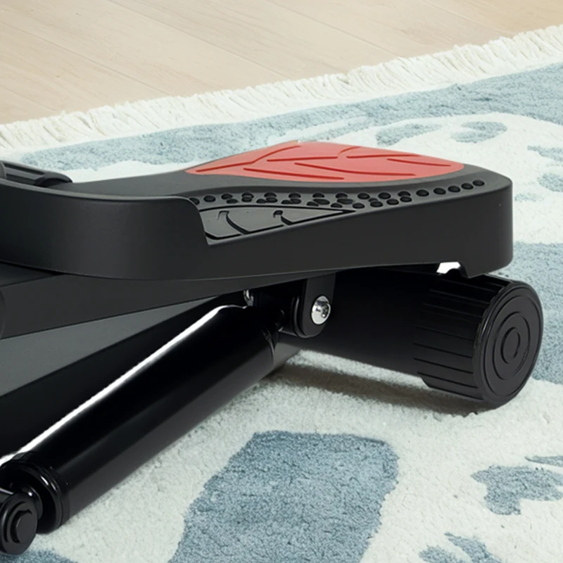 SPORTNOW Mini-stepper, compact stepperapparaat voor workouts, fitness-stepper met LCD-monitor en antislippedalen, zwart