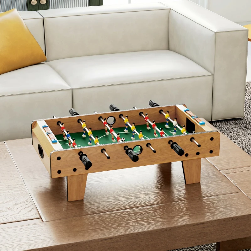 HOMCOM Fotbal de Masă Pliabil pentru Adulți și Copii din MDF 69x36.5x22 cm