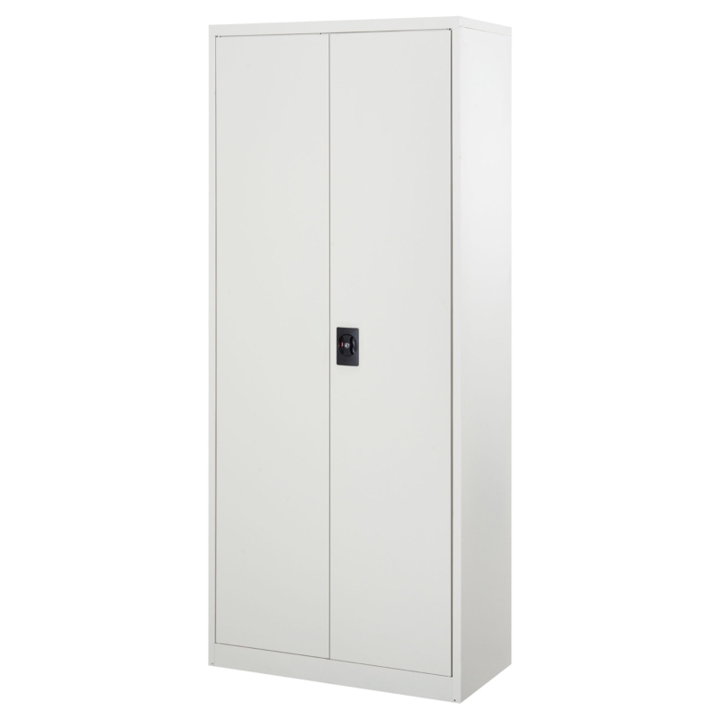 Vinsetto Cool Rolled Steel Tall Office Lockable Filing Cabinet, 2 Doors, 4 Internal Adjustable Shelves, Bookcase Cabinet Storage Unit, 80 L x 40 W x 184 cm