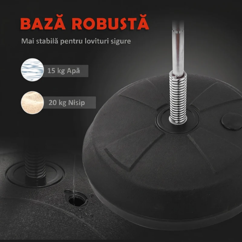 HomCom Sacco da Boxe Punching Ball con Guantoni e Pompa