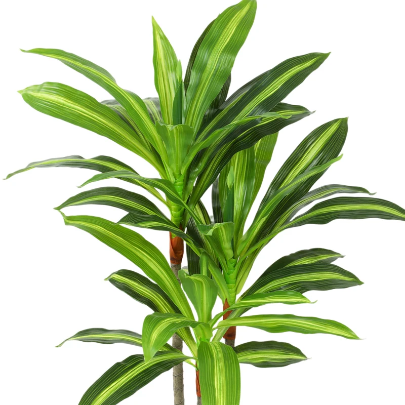 HOMCOM 90cm Lifelike Fake Tree, Artificial Dracaena Tree with Bendable Trunks, Green