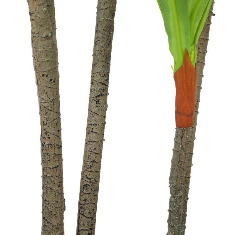 HOMCOM 150cm Lifelike Fake Tree, Artificial Dracaena Tree with Bendable Trunks, Green