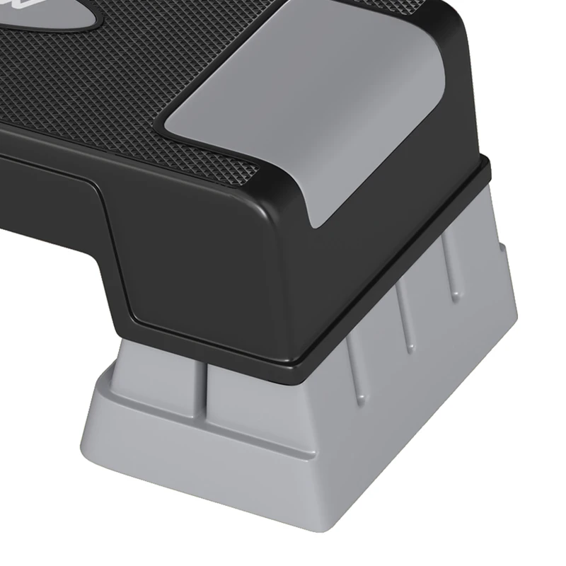 SPORTNOW Stepper Fitness Aérobic 3 Niveaux, Hauteur Réglable 12/17,5/22,5 cm, Surface Antidérapante, Charge 250 kg, Gris