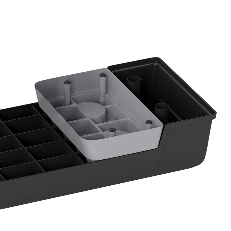SPORTNOW Stepper Fitness Aérobic 3 Niveaux, Hauteur Réglable 12/17,5/22,5 cm, Surface Antidérapante, Charge 250 kg, Gris