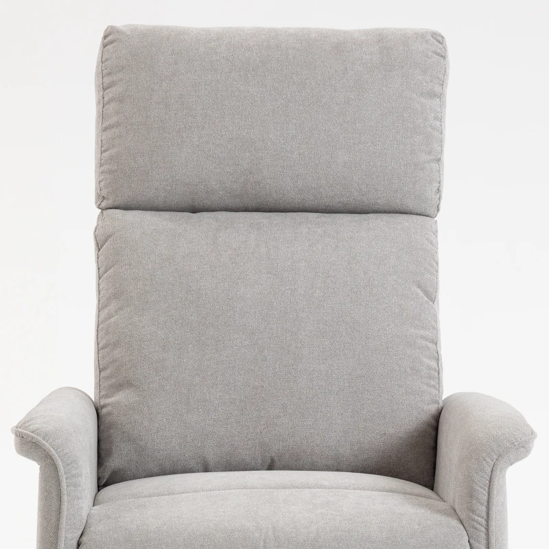 HOMCOM Fauteuil Releveur Électrique, Fauteuil Relax Électrique en Chenille avec Coussin à Ressorts, Dossier Inclinable, Gris