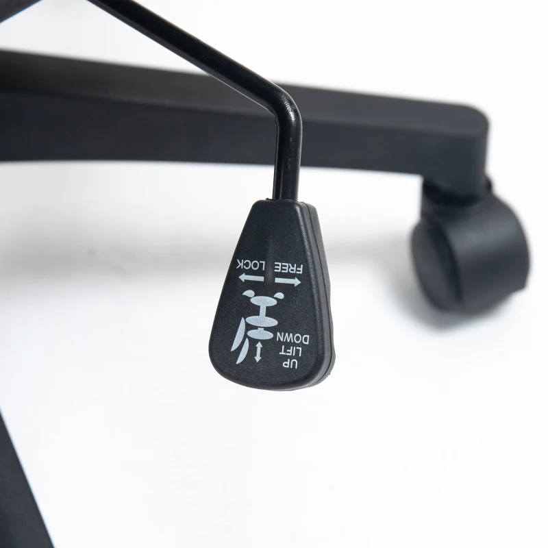 HOMCOM Chaise de Bureau Ergonomique, Fauteuil de Bureau en Maille avec Appui-Tête et Soutien Lombaire Réglables, Noir