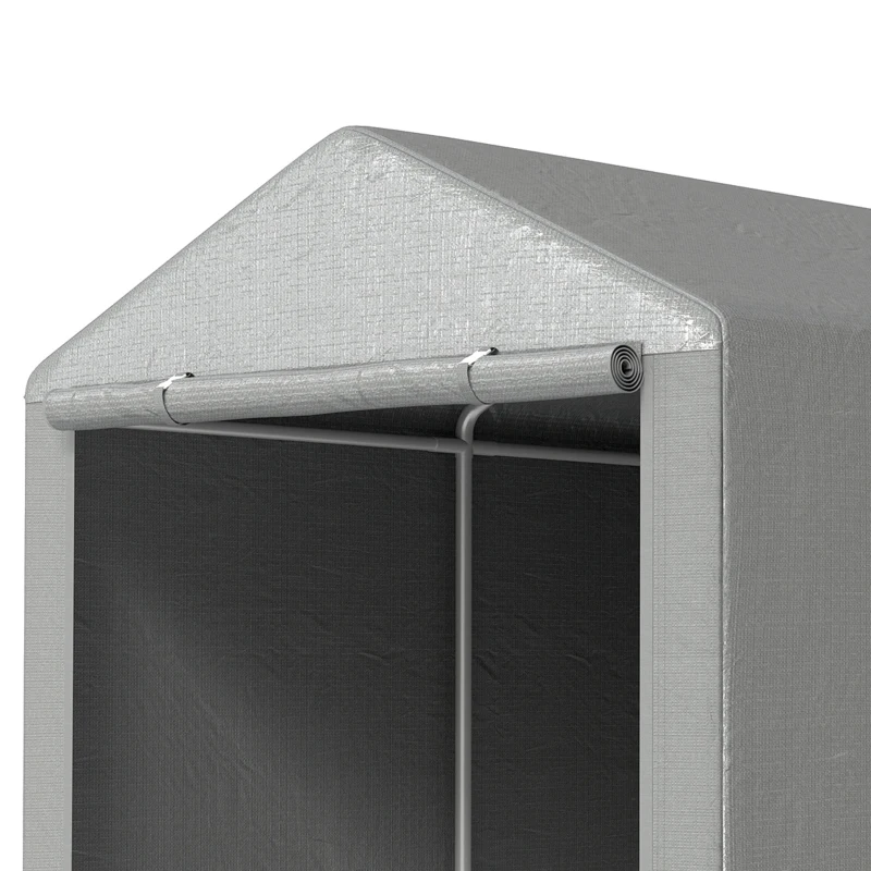 Outsunny 2.2 x 1.6 m Outdoor Storage Tent, with Accessories - Light Grey