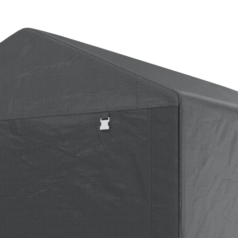 Outsunny 2.2 x 1.6 m Outdoor Storage Tent, with Accessories - Dark Grey