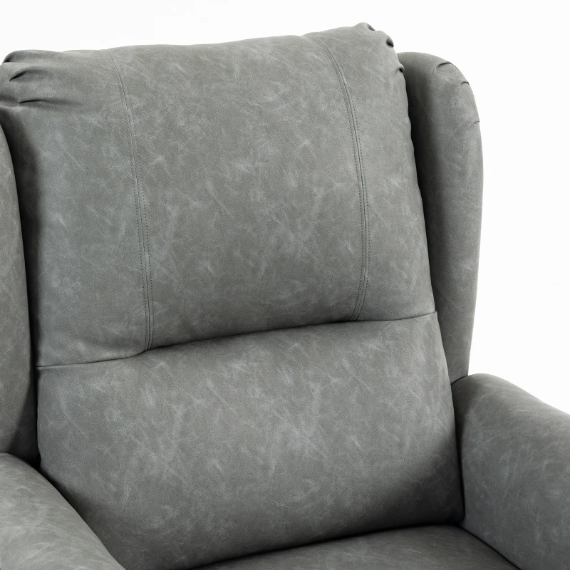HOMCOM Power Lift Recliner Chair, Dual Motor Electric Lift Chair for Elderly with Remote Control, Grey