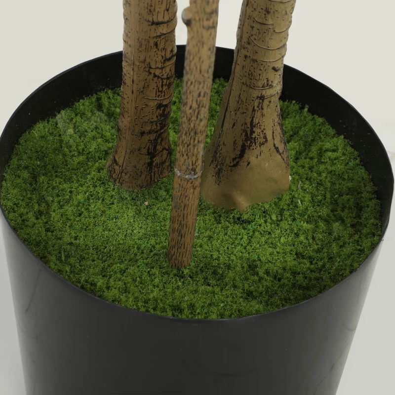 HOMCOM Decorative Artificial Plant, 175 cm Silk Olive Tree with 787 Leaves in Cement Pot, Fake Plant