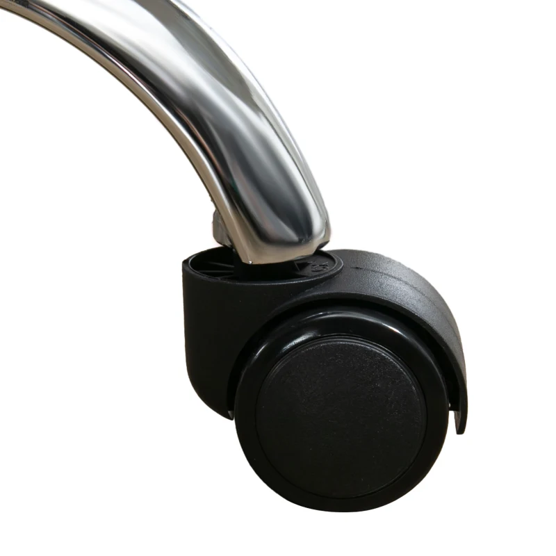 Vinsetto Ergonomische Massage Bureaustoel met Voetsteun, Draaibaar, Op Wielen, Zwart
