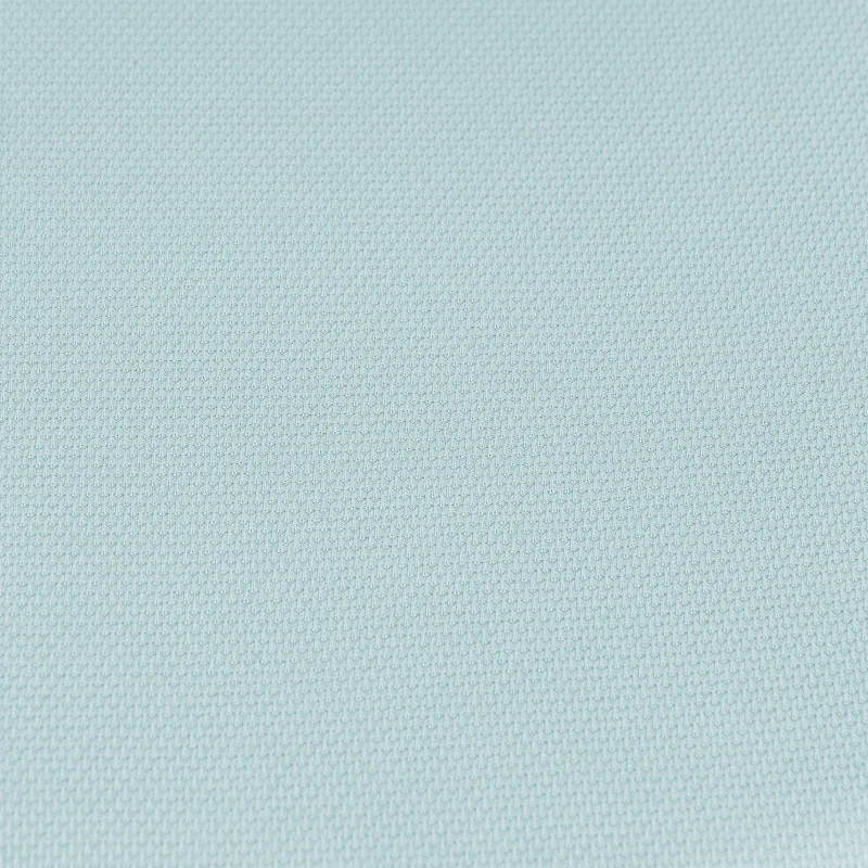 HOMCOM Office Chair, Armless Computer Desk Chair with Breathable Mesh, Adjustable Height, Swivel Wheels, Light Blue