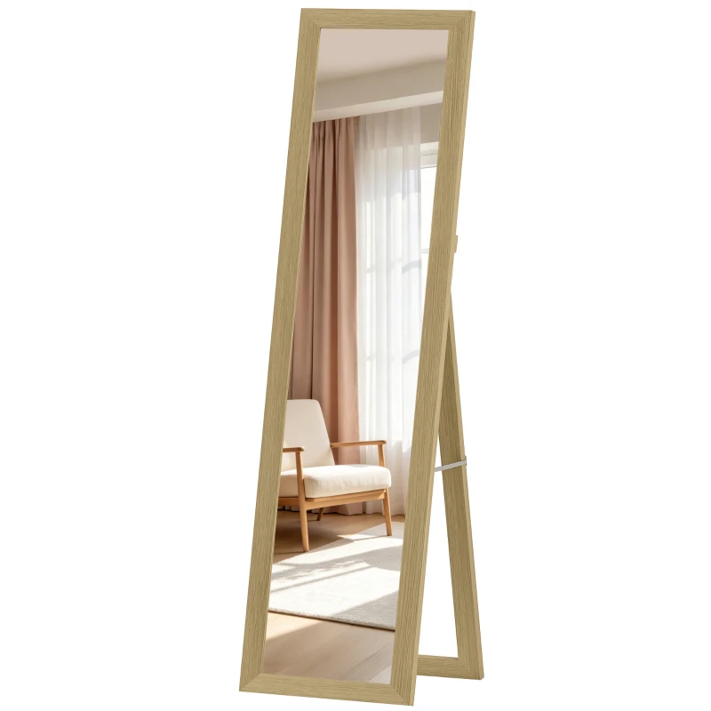 HOMCOM 37 x 157 cm Full Length Mirror - Natural