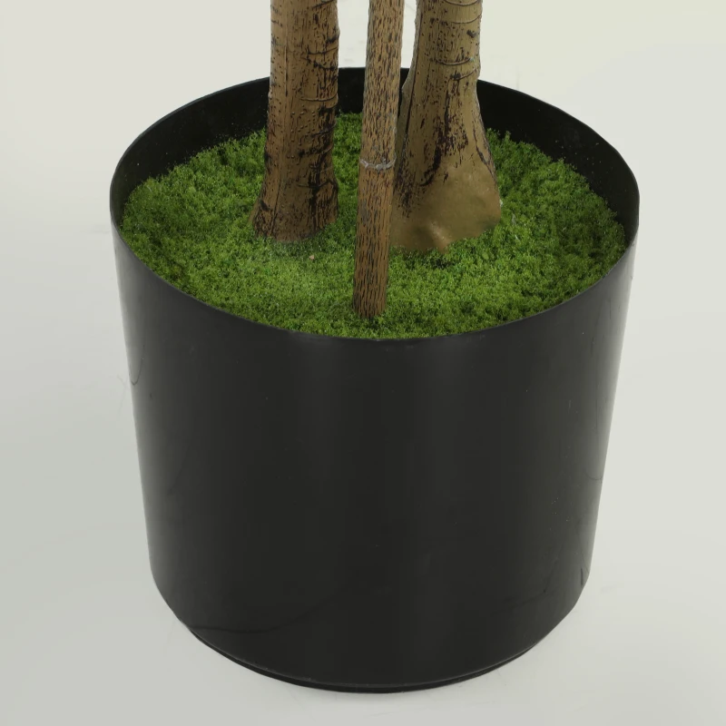 HOMCOM Decorative Artificial Plant, 175 cm Silk Olive Tree with 787 Leaves in Cement Pot, Fake Plant