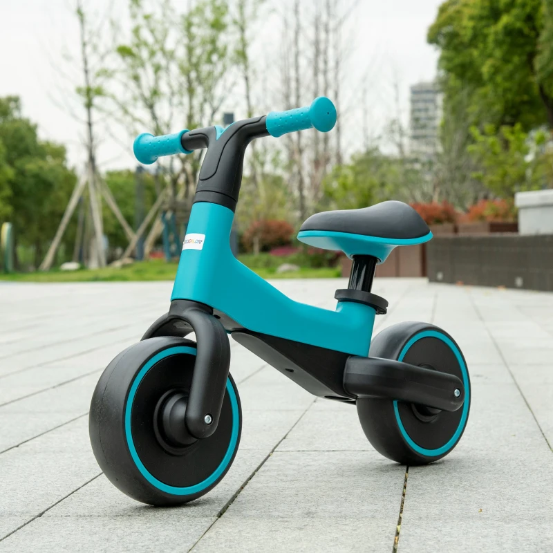 AIYAPLAY Bicicleta sin Pedales para Niños de + 18 Meses Triciclo Infantil con Sillín Ajustable en 30-36,5 cm 66,5x34x46,5 cm Azul