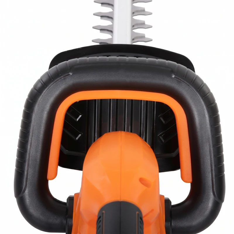Outsunny 20" Cordless Hedge Trimmer, 18V Electric Hedge Cutter with 51cm Dual Action Blade, 2000mAh Battery and Charger