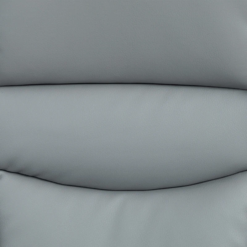 HOMCOM Draaibare relaxfauteuil met voetenbank, hoge rugleuning, hoogwaardig schuim, houten basis, lichtgrijs