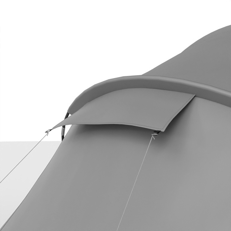 Outsunny 4 Man UV Protection Camping Tent - Charcoal Grey and White