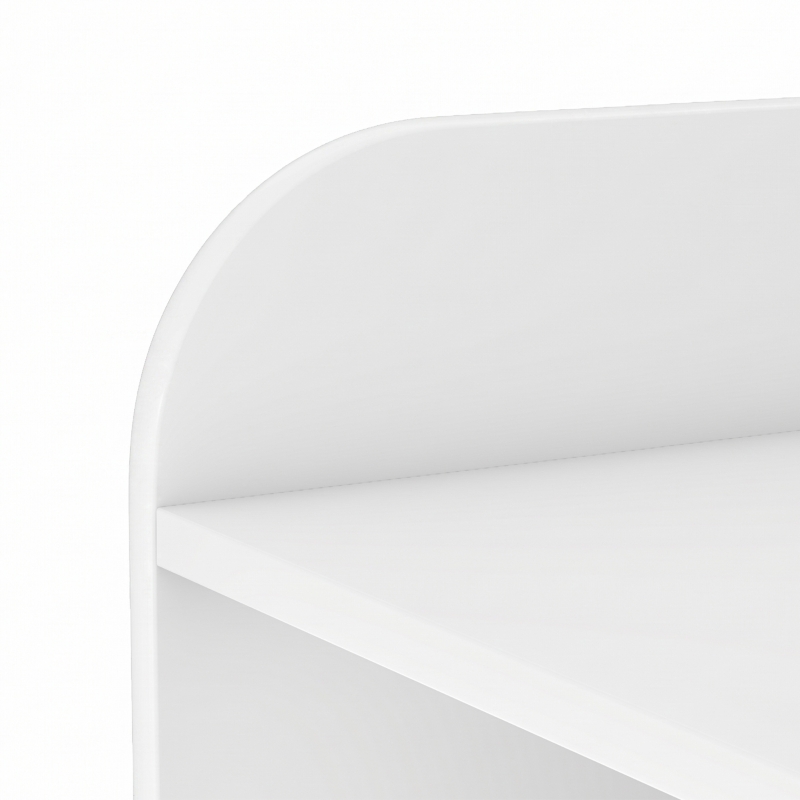 AIYAPLAY Meuble rangement enfant, bibliothèque enfants avec 8 compartiments et étagère supérieure, 104 x 29 x 101,5 cm, blanc