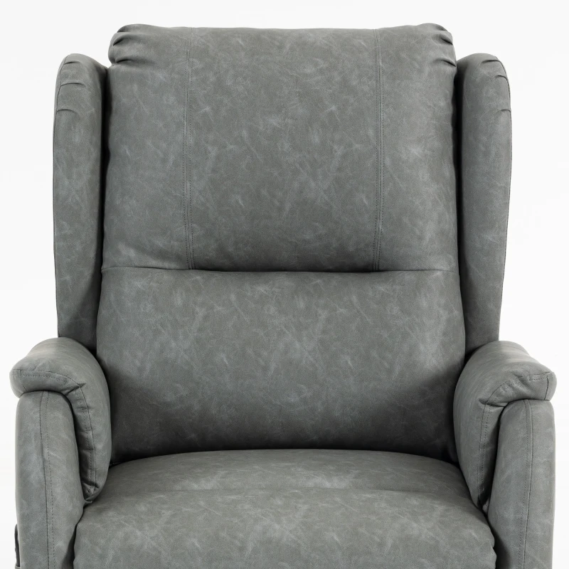 HOMCOM Power Lift Recliner Chair, Dual Motor Electric Lift Chair for Elderly with Remote Control, Grey