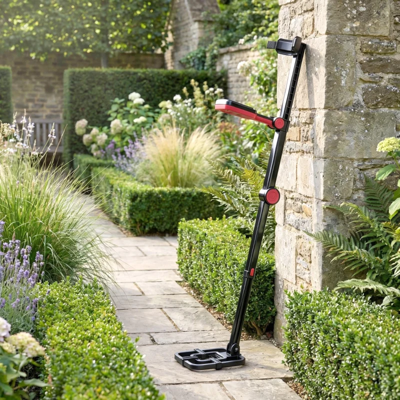 Outsunny Détecteur de Métaux, Bobine Étanche IP68 avec Écran LCD, 4 Modes, Haute Précision Hauteur Réglable, 139x26x30cm, Noir