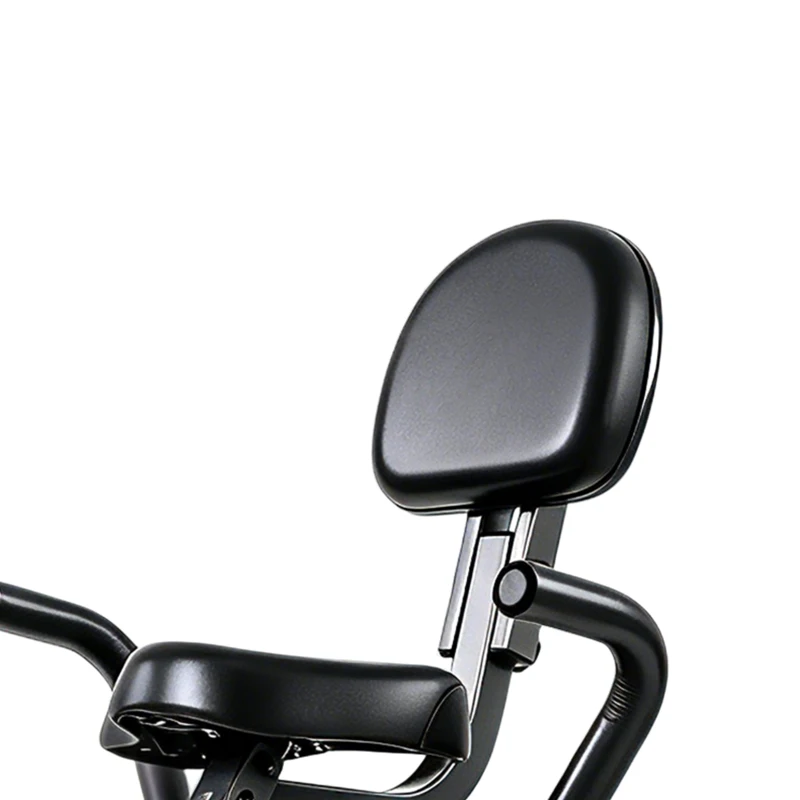 SPORTNOW 3-In-1 Folding Exercise Bike with Resistance Bands, Bluetooth App, 8-Level Magnetic Resistance, LCD Display, Red