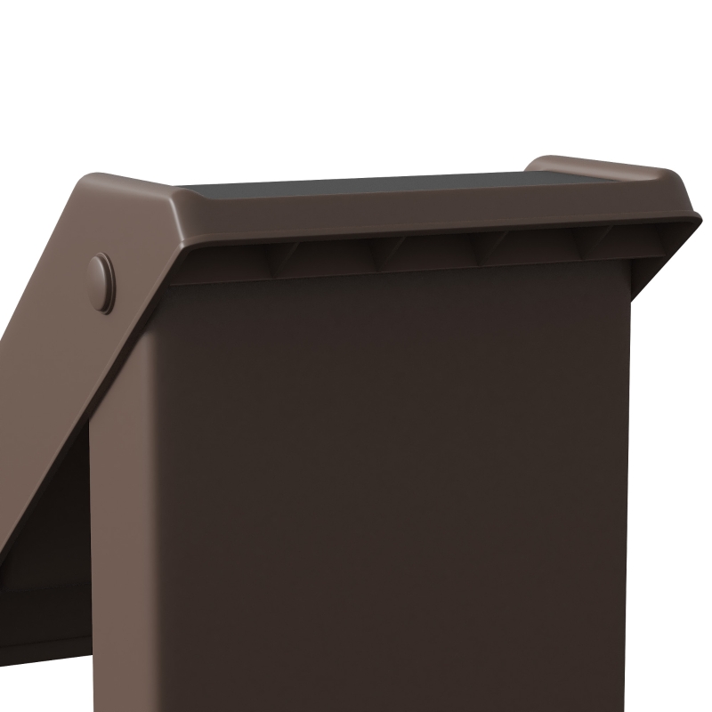 PawHut Escalier pour Chien Pliant à 3 Marches Antidérapantes Escalier pour Animaux en Plastique 53 x 30,5 x 36,5 cm Marron