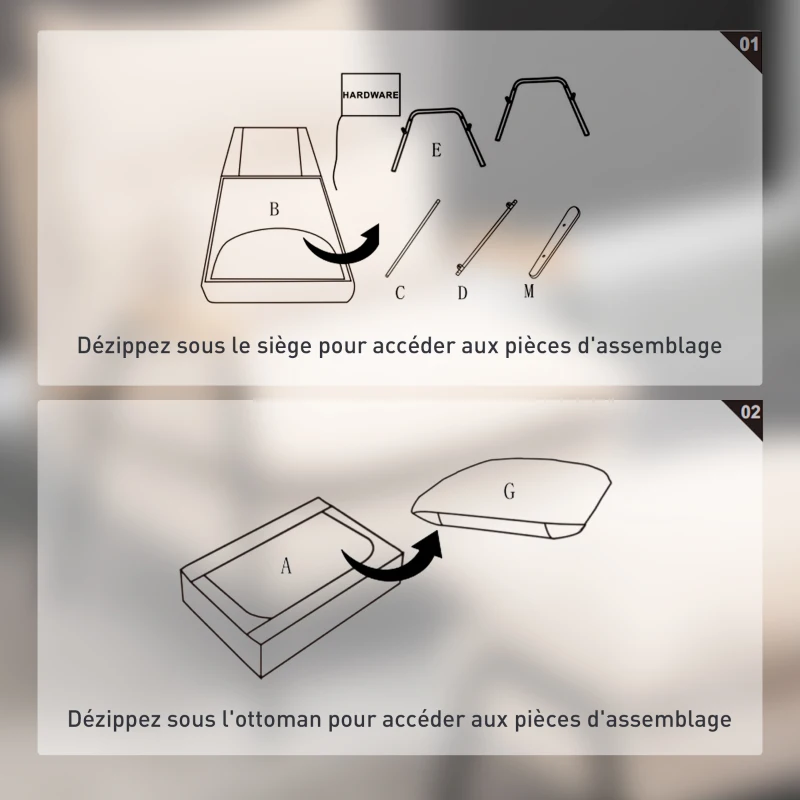HOMCOM Fauteuil lounge style néo-rétro avec repose-pied - dossier inclinable - accoudoirs bois hévéa revêtement velours