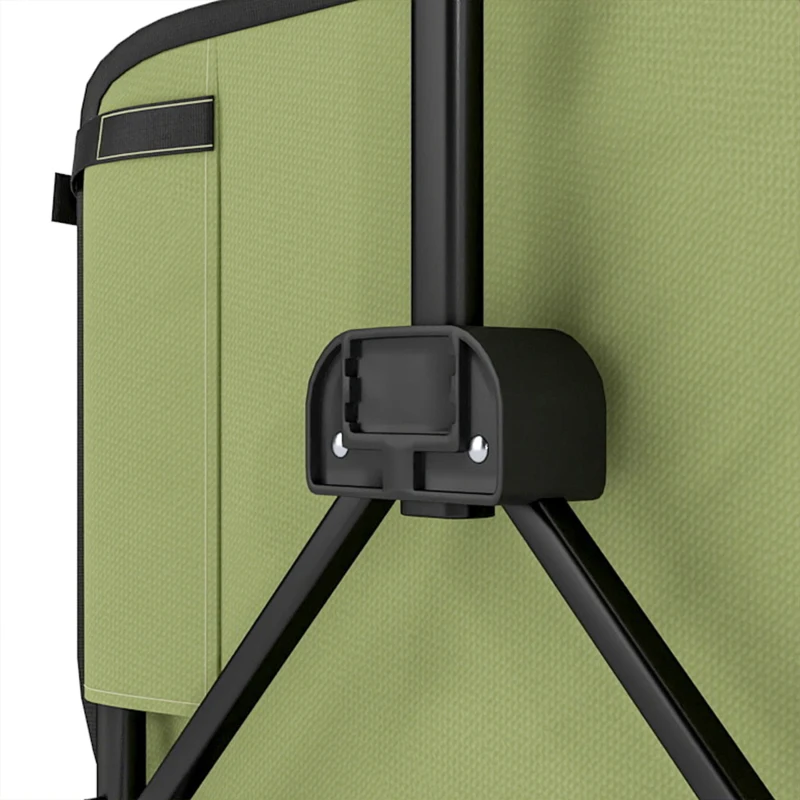 Outsunny Chariot de jardin pliable 130 L chariot de transport sac amovible poignée télescopique rotative 90 x 50 x 60 cm noir
