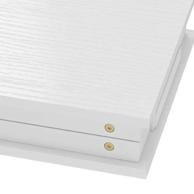HOMCOM Tavolino da letto pieghevole e regolabile con piano inclinabile per laptop, bianco