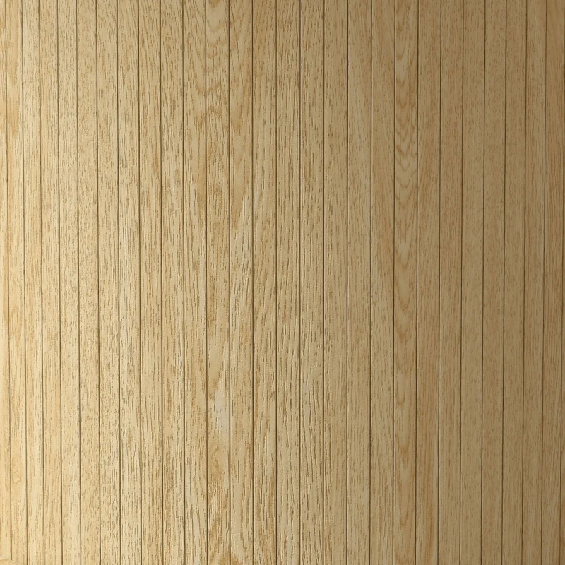 HOMCOM Table à manger ronde pour 4-6 personnes, Ø 120 x 75 cm, table de cuisine avec base cylindrique cannelée, bois naturel