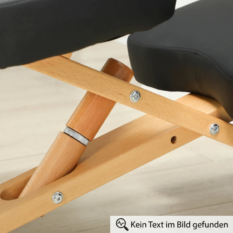 HOMCOM Krzesło na kolana Ergonomiczny stołek na kolana z kółkami, stołek do siedzenia na poprawę bólu szyi do domu i biura