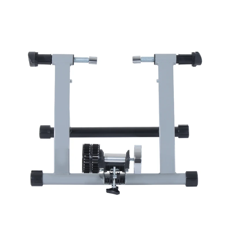 HOMCOM Fietstrainer fiets lucht hometrainer roltrainer 26-28 inch 2 kleuren