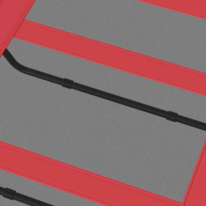 PawHut hondenligstoel outdoor hondenmand kattenmand dierenmand slaapplaats rood
