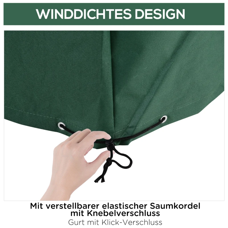 Outsunny Beschermhoes hoes voor tuinmeubelen 135 x135 x 75 cm Oxford