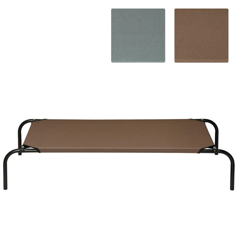PawHut Hondenmand hondenbed koffiebruin kattenmand slaapplaats met vervangende hoes voor dierenmand