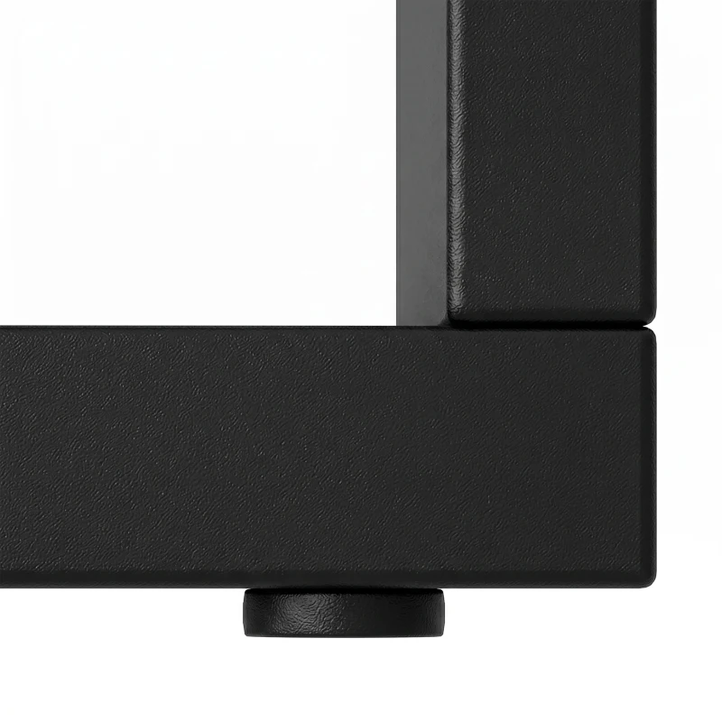 HOMCOM Étagère de rangement, bibliothèque géométrique à 5 niveaux, pour bureau, salon, chambre, noir et bois naturel