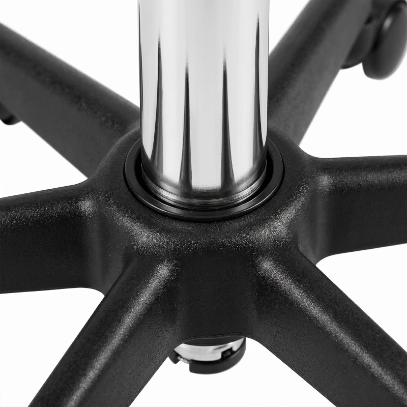 HOMCOM Tabouret massage a roulettes reglable en hauteur pivotant avec dossier ergonomique gris