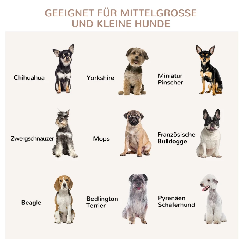 PawHut hondenkooi, dierenkooi met tafelblad, hondenhok, kennel, binnen