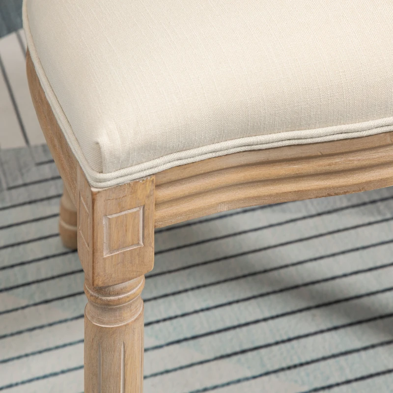 HOMCOM set van 2 eetkamerstoelen 49 cm x 56 cm x 96 cm(m-8)