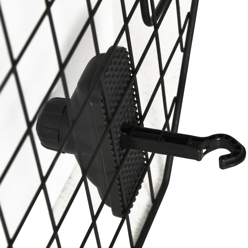 PawHut veiligheidshek auto zwart 120 x 40,5 cm