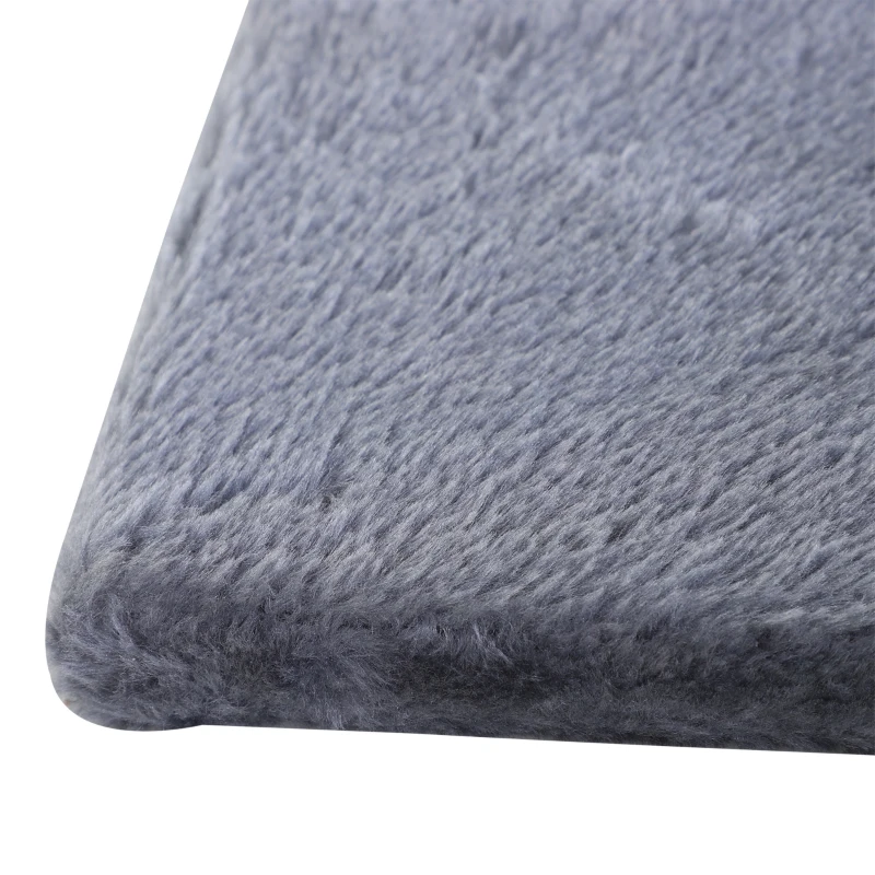 PawHut Kattenboom 3 verdiepingen krabpaal kattenbed met hangmat sisal paal pluche grijs(m-10)