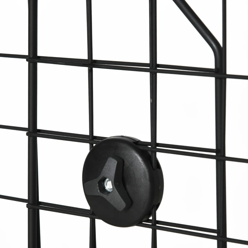 PawHut veiligheidshek auto zwart 120 x 40,5 cm