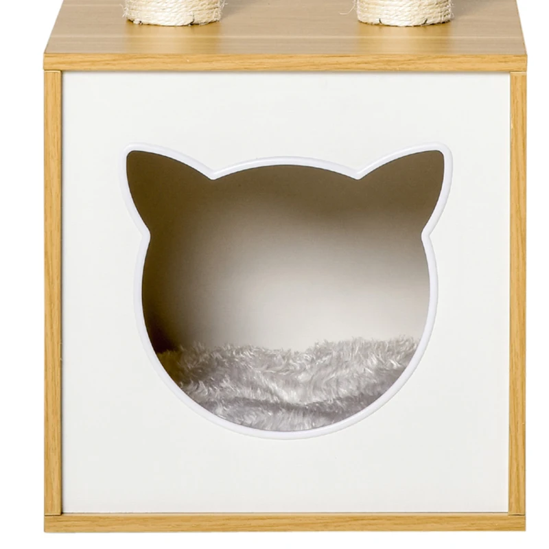 PawHut kattennest 35 cm x 35 cm x 81 cm