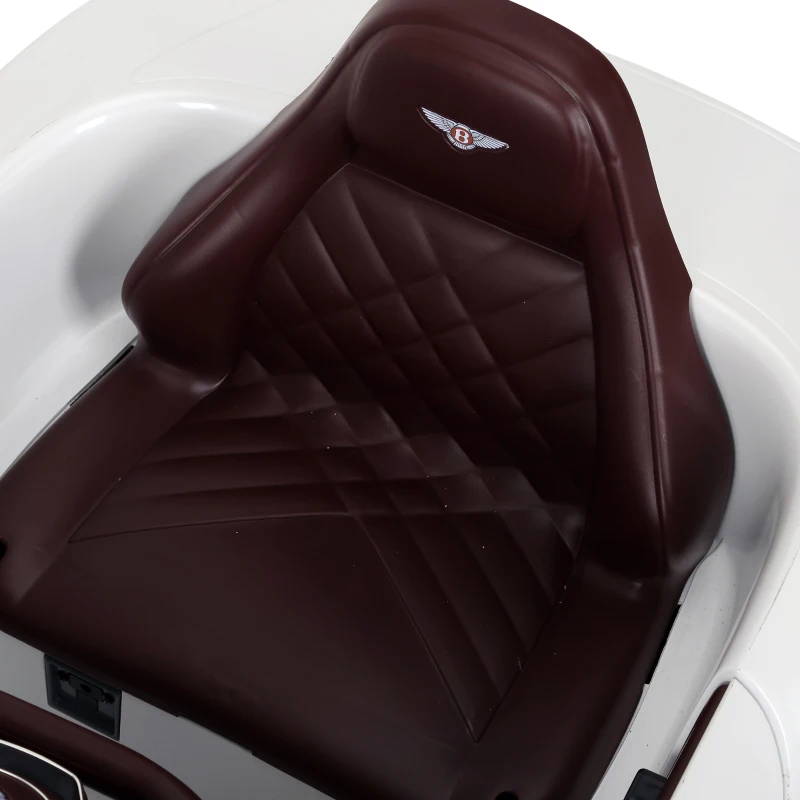 HOMCOM Kinderauto Bentley GT elektrische auto kindervoertuig met afstandsbediening kinderen wit