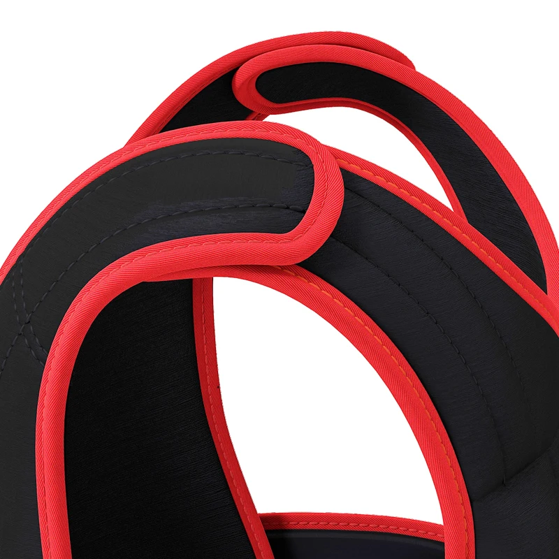 HOMCOM 20 kg trainingsvest gewichtsvest met dubbele banden Oxford zwart + rood