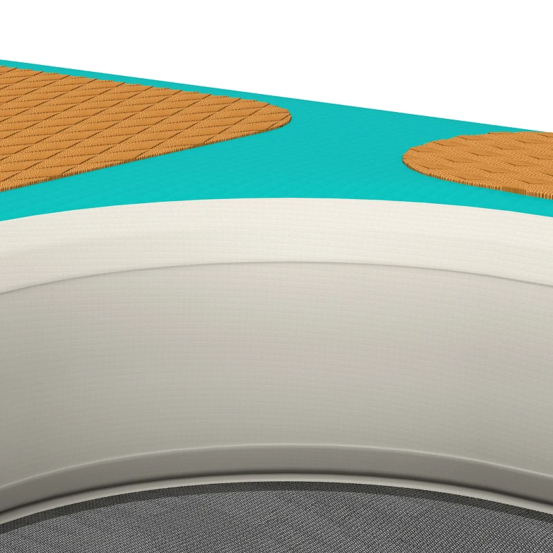 PawHut Opblaasbare Hondenwaterramp Hondenhelling Zwembad 151x102 cm Draagbaar Hondenplatform met Antislip EVA Oppervlak Oranje