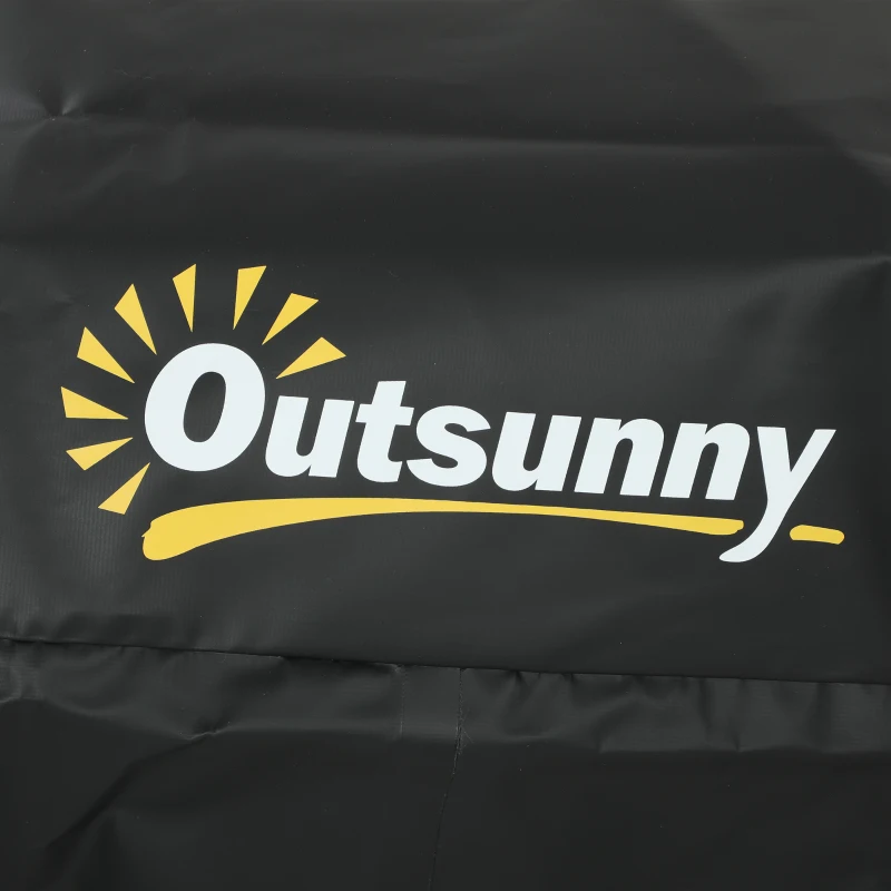 Outsunny Auto Dakbox 595 Liter Opvouwbaar Waterdicht Dakbagagedrager met Antislipmat 10 Verstelbare Riemen 6 Deurhaken