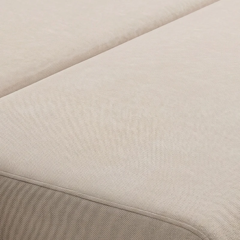 HOMCOM Hoekbank met Slaapfunctie en Omkeerbare Chaise Longue, L-vormige 3-zitsbank van Velours, Beige
