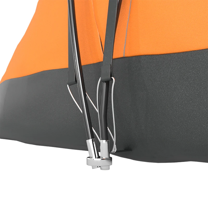 Outsunny 5-6 Man Dome Camping Tent - Orange